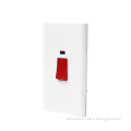 45A 250V Double Pole Switch with Neon White